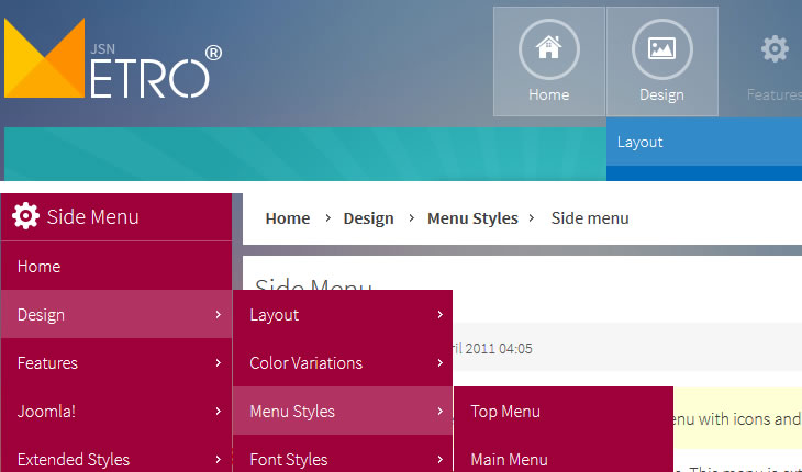 Menu Styles