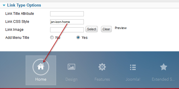 Main Menu Icons Settings
